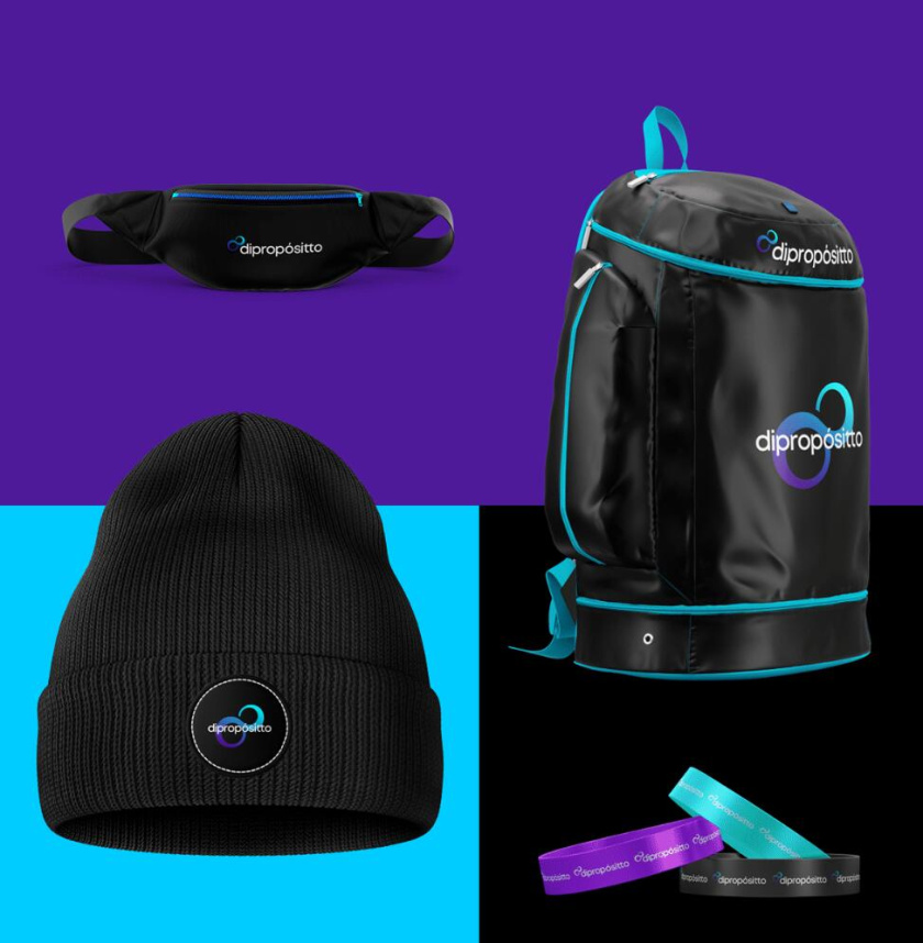 dipropósito 健身會所品牌視覺形象設(shè)計vi設(shè)計，活力動感的漸變色風(fēng)格