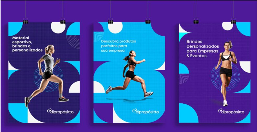 dipropósito 健身會所品牌視覺形象設(shè)計vi設(shè)計，活力動感的漸變色風(fēng)格