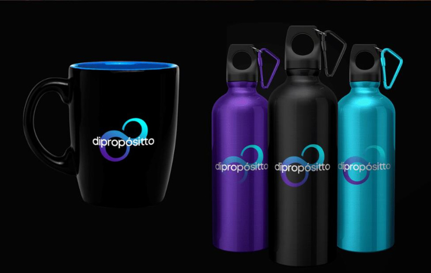 dipropósito 健身會所品牌視覺形象設(shè)計vi設(shè)計，活力動感的漸變色風(fēng)格