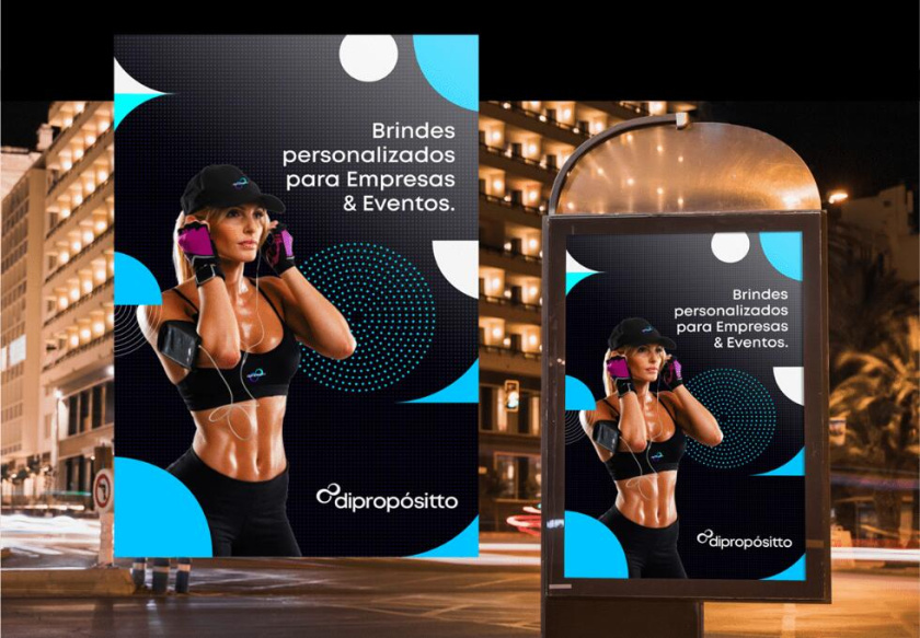 dipropósito 健身會所品牌視覺形象設(shè)計vi設(shè)計，活力動感的漸變色風(fēng)格