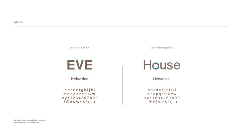 Eve House 家居用品品牌logo設(shè)計(jì)vi設(shè)計(jì)，追求設(shè)計(jì)感的女性粉色風(fēng)格