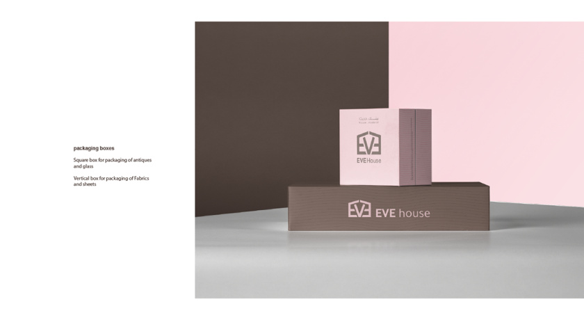 Eve House 家居用品品牌logo設(shè)計(jì)vi設(shè)計(jì)，追求設(shè)計(jì)感的女性粉色風(fēng)格