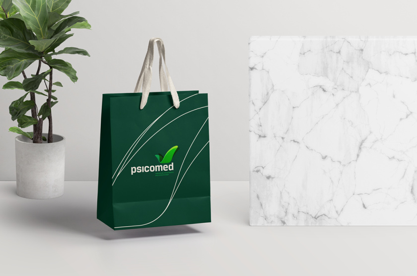 Psicomed 醫(yī)院品牌形象設(shè)計logo設(shè)計vi設(shè)計，高端與富有生命力