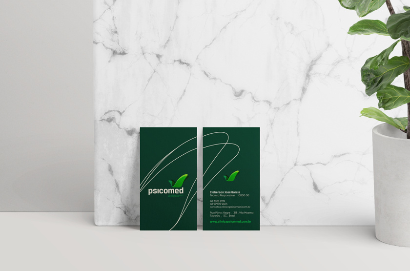 Psicomed 醫(yī)院品牌形象設(shè)計logo設(shè)計vi設(shè)計，高端與富有生命力