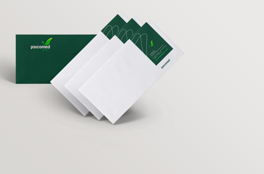 Psicomed 醫(yī)院品牌形象設(shè)計logo設(shè)計vi設(shè)計，高端與富有生命力