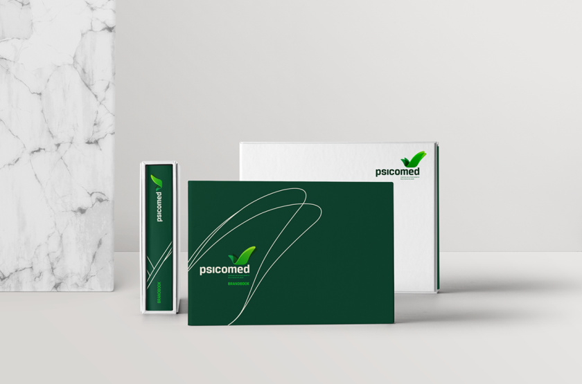 Psicomed 醫(yī)院品牌形象設(shè)計logo設(shè)計vi設(shè)計，高端與富有生命力