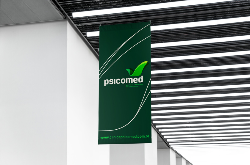 Psicomed 醫(yī)院品牌形象設(shè)計logo設(shè)計vi設(shè)計，高端與富有生命力