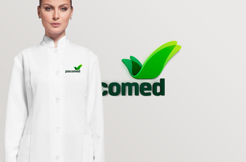 Psicomed 醫(yī)院品牌形象設(shè)計logo設(shè)計vi設(shè)計，高端與富有生命力