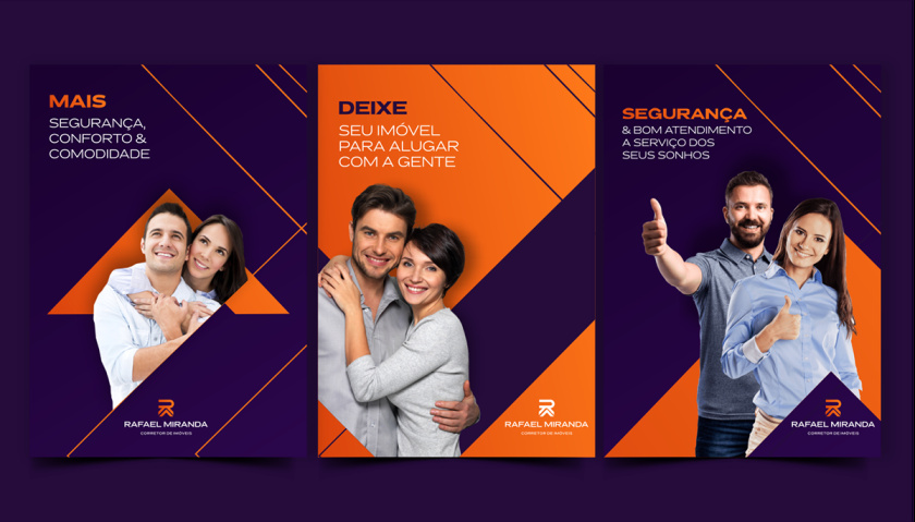 Rafael Miranda 房地產(chǎn)經(jīng)紀(jì)公司logo設(shè)計(jì)vi設(shè)計(jì)，字母R+房子組成