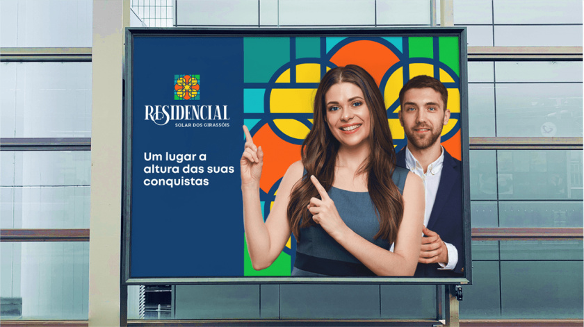 Residencial高端住宅地產(chǎn)logo設(shè)計(jì)vi設(shè)計(jì)，教堂+太陽(yáng)+想日款+馬賽克元素