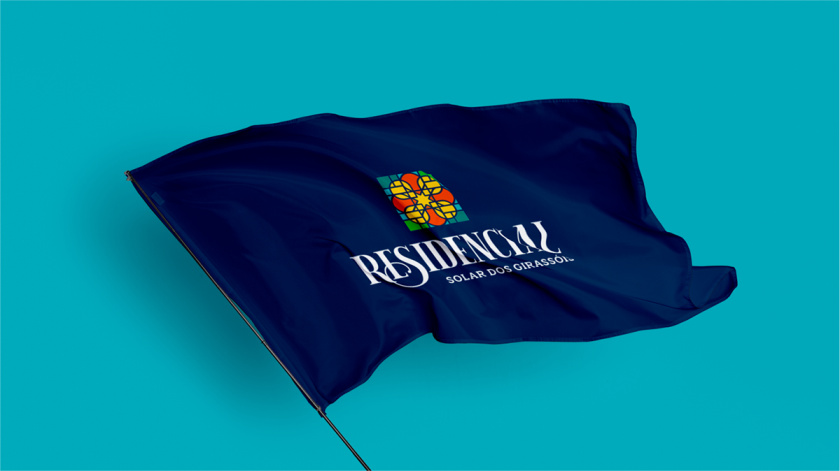 Residencial高端住宅地產(chǎn)logo設(shè)計(jì)vi設(shè)計(jì)，教堂+太陽(yáng)+想日款+馬賽克元素