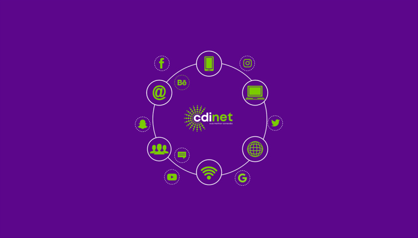 cidnet 互聯(lián)網(wǎng)科技公司vi設(shè)計品牌視覺識別設(shè)計。動感的光芒圓點