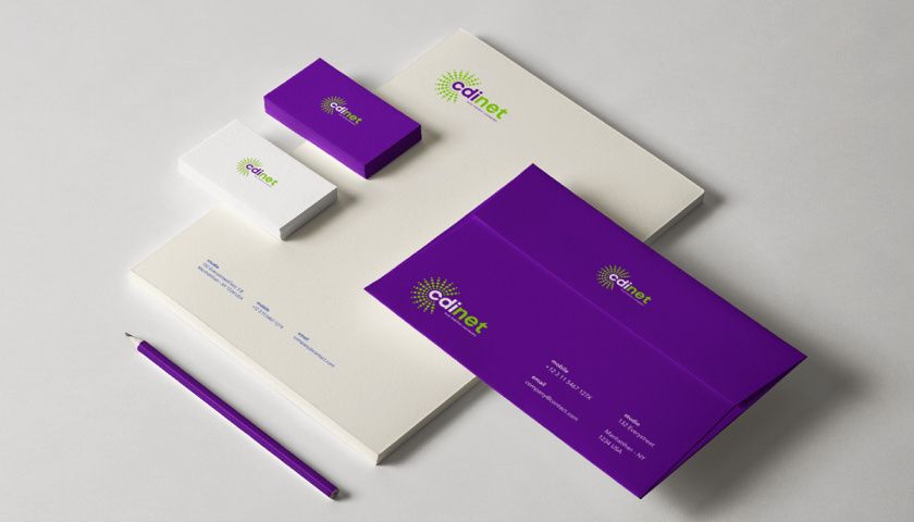 cidnet 互聯(lián)網(wǎng)科技公司vi設(shè)計品牌視覺識別設(shè)計。動感的光芒圓點