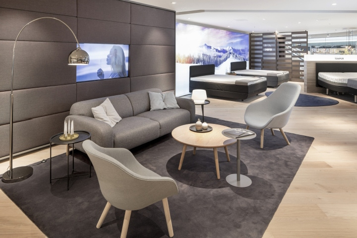 Tempur泰普爾床墊旗艦店店鋪空間設(shè)計(jì)，新北歐酒店風(fēng)格