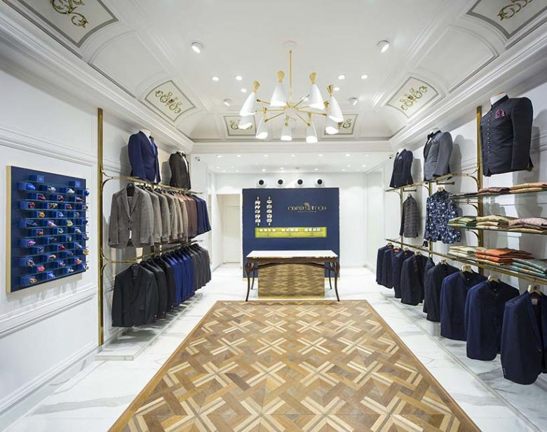 The Good Suit Co 男士服飾店鋪空間設(shè)計(jì),奢華與溫馨的新藍(lán)色古典主義