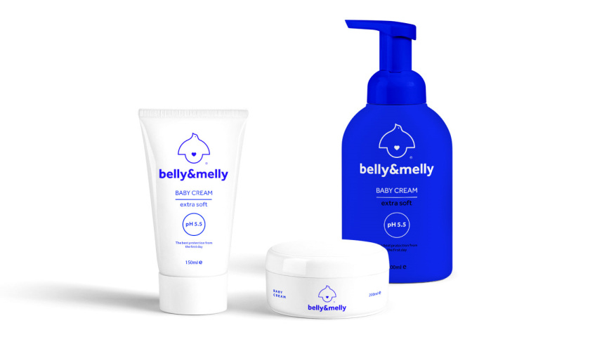 belly&melly 母嬰用品品牌logo設(shè)計(jì)vi設(shè)計(jì)，小鳥(niǎo)+燈泡+心形