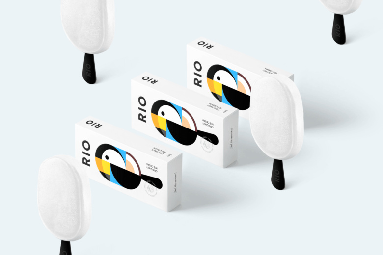 RIO冰淇淋棒冰冷飲包裝設(shè)計(jì)“巨嘴鳥(niǎo)插畫(huà)設(shè)計(jì)”款