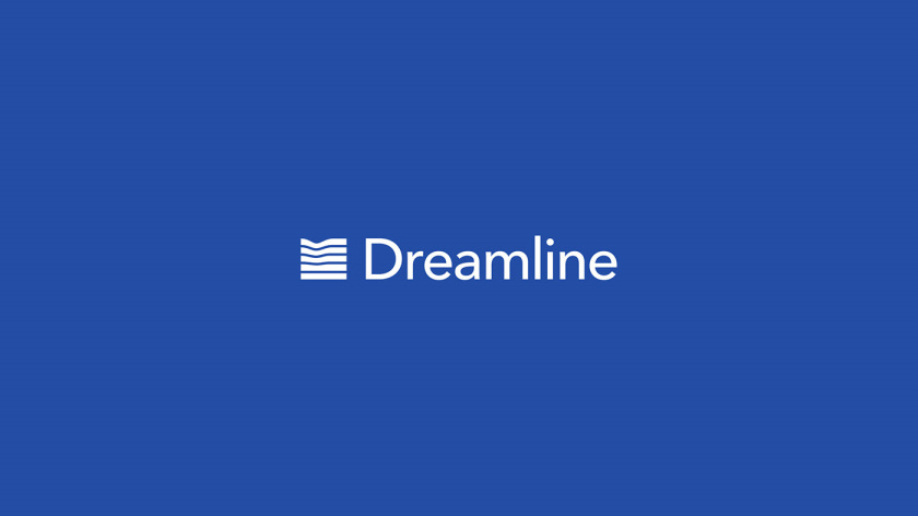 Dreamline 睡眠產(chǎn)品床墊寢具品牌logo設(shè)計(jì)，床墊多層結(jié)構(gòu)承受人體壓力的圖形