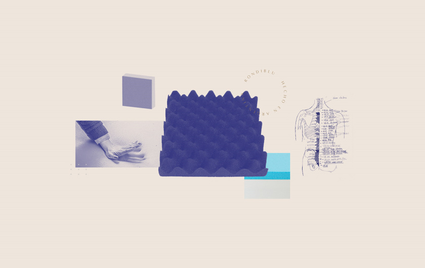 RONDIBLU 床墊睡眠產(chǎn)品品牌形象vi設(shè)計(jì)，交織的紡織與床墊波浪曲線