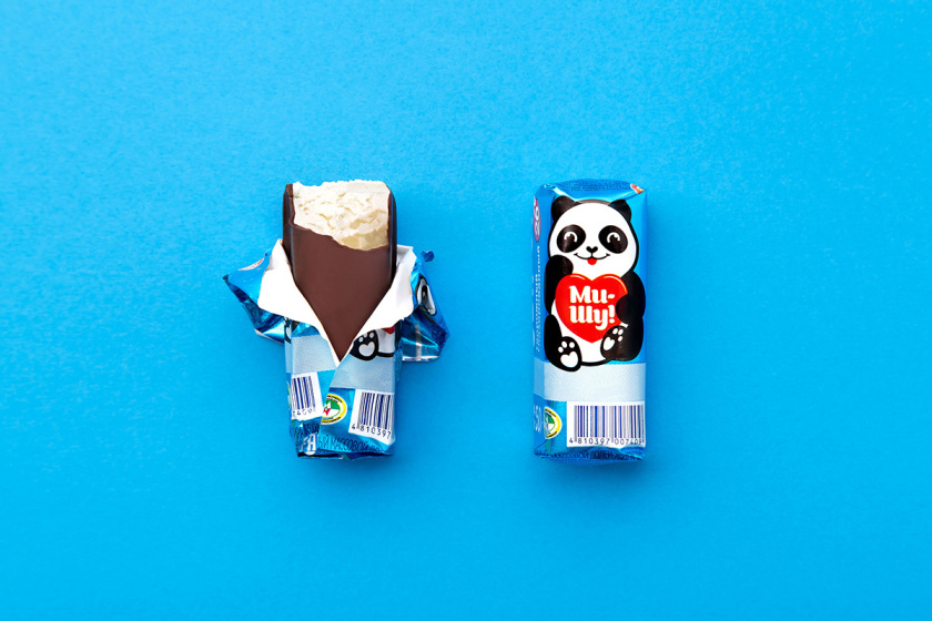 Mi-Shu 巧克力釉豆腐干包裝設(shè)計(jì)，品牌命名與熊貓插畫設(shè)計(jì)