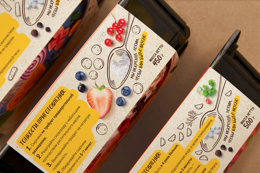 Kak Doma就像在家混沌餃子肉餡糕點冷凍保鮮烹飪食品包裝設(shè)計,手繪圖案+實物照片 Kak Doma就像在家混沌餃子肉餡糕點冷凍保鮮烹飪食品包裝設(shè)計,手繪圖案+實物照片