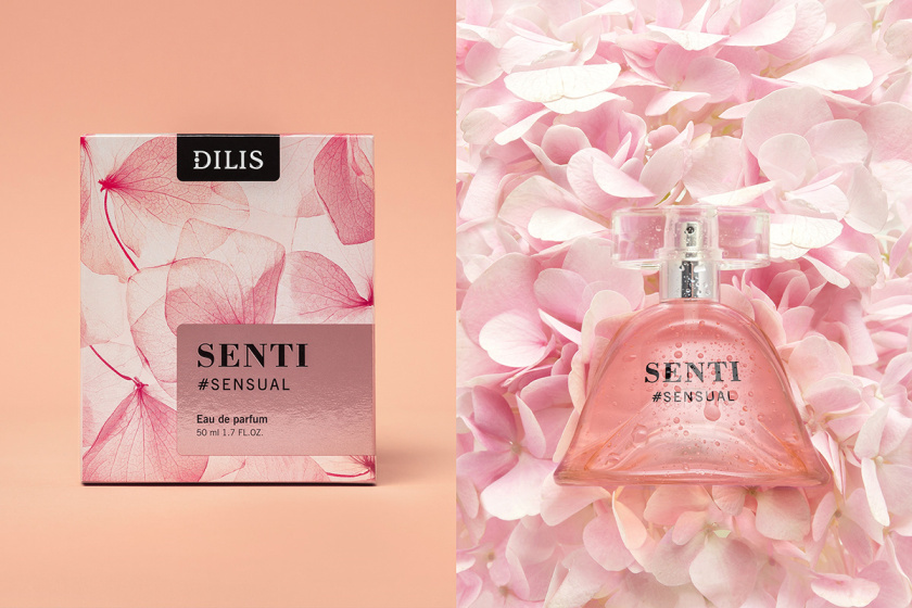 Dilis化妝品包裝設(shè)計——花朵花瓣的特寫鏡頭