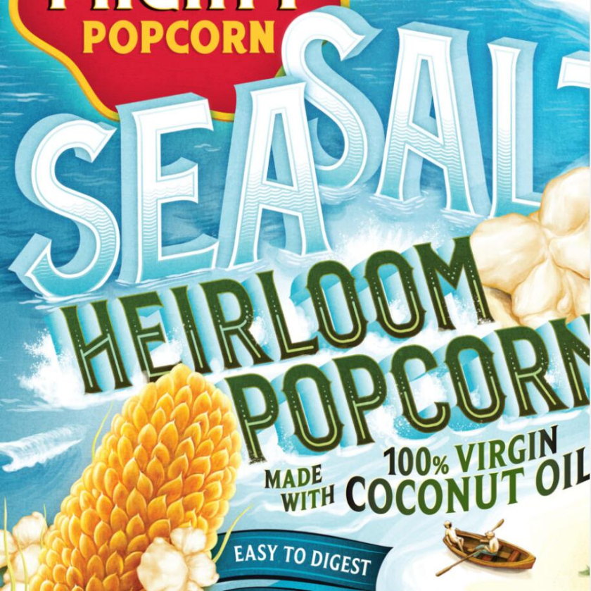 Tiny Mighty 袋裝爆米花包裝設(shè)計,非常藝術(shù)的田園風(fēng)格玉米與農(nóng)莊插畫設(shè)計 Tiny Mighty 袋裝爆米花包裝設(shè)計,非常藝術(shù)的田園風(fēng)格玉米與農(nóng)莊插畫設(shè)計