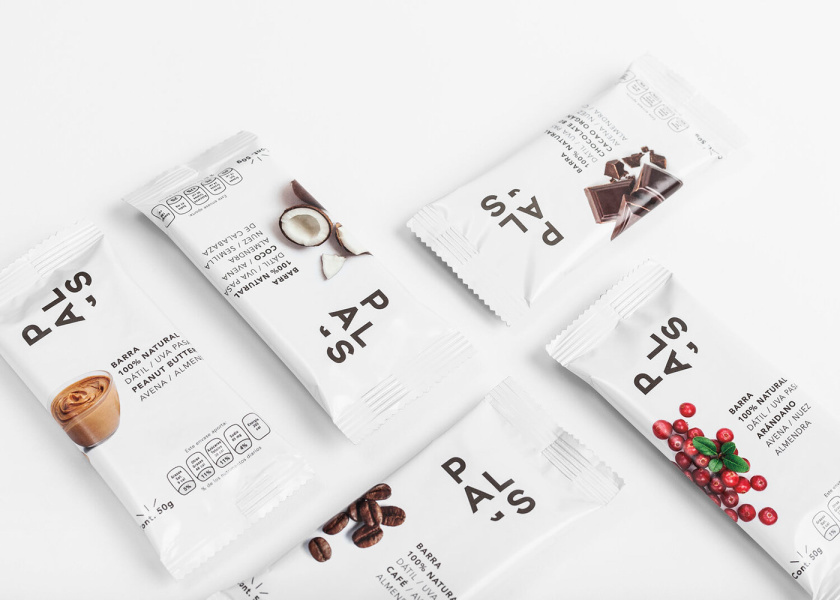 Pal‘s全天然零食能量棒休閑零食包裝設計，富有藝術性的產(chǎn)品組合照片