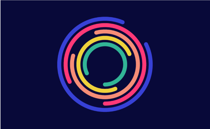 EO企業(yè)家組織協(xié)會(huì)機(jī)構(gòu)logo設(shè)計(jì)與品牌視覺形象vi設(shè)計(jì)，動(dòng)態(tài)風(fēng)格多層圓形線條