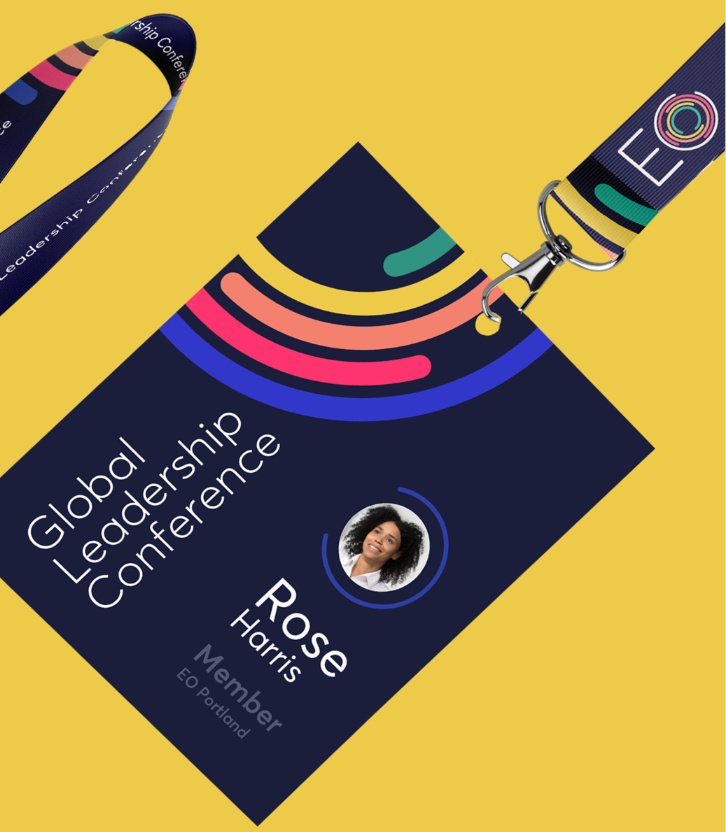 EO企業(yè)家組織協(xié)會(huì)機(jī)構(gòu)logo設(shè)計(jì)與品牌視覺形象vi設(shè)計(jì)，動(dòng)態(tài)風(fēng)格多層圓形線條