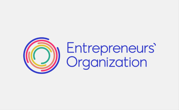 EO企業(yè)家組織協(xié)會(huì)機(jī)構(gòu)logo設(shè)計(jì)與品牌視覺形象vi設(shè)計(jì)，動(dòng)態(tài)風(fēng)格多層圓形線條