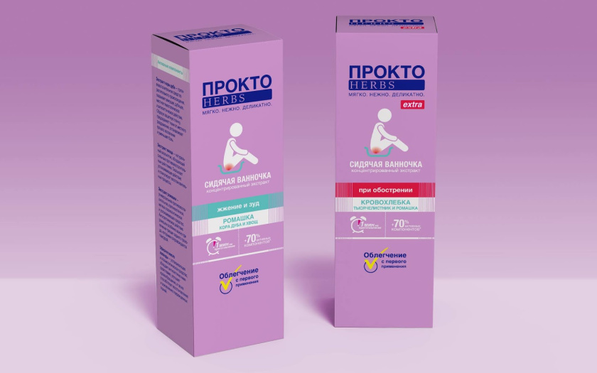 ProctoHerbs “醫(yī)藥”風(fēng)格草藥沐浴露包裝設(shè)計(jì)