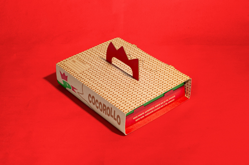 Cocorollo 雞蛋糕糕點包裝設(shè)計，一只可愛的雞插畫