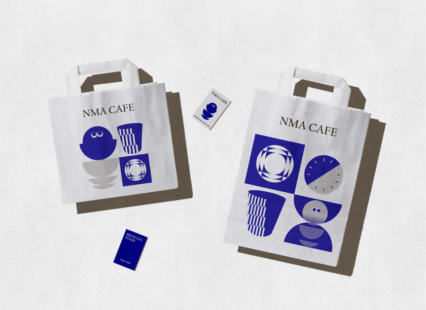 NMA CAFE 咖啡包裝設(shè)計(jì)“單色幾何元素”風(fēng)格