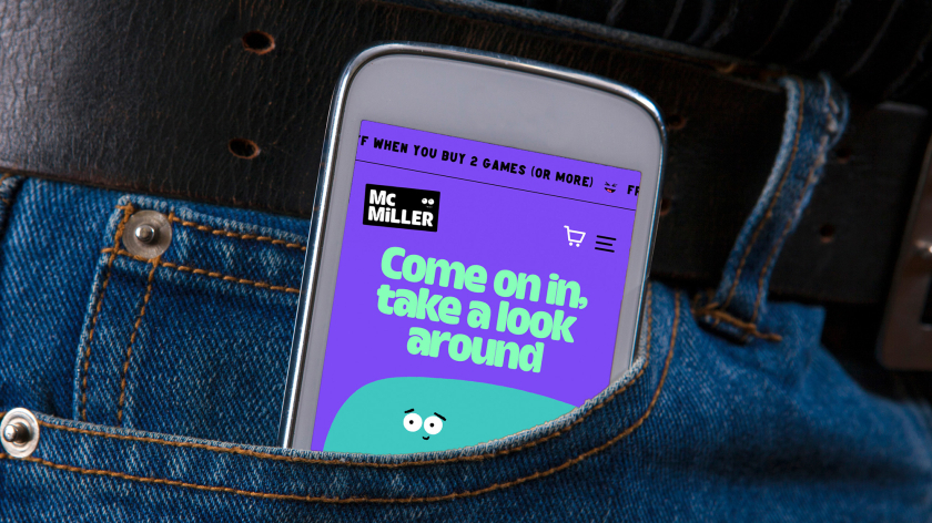 McMiller游戲公司移動網(wǎng)站設(shè)計效果