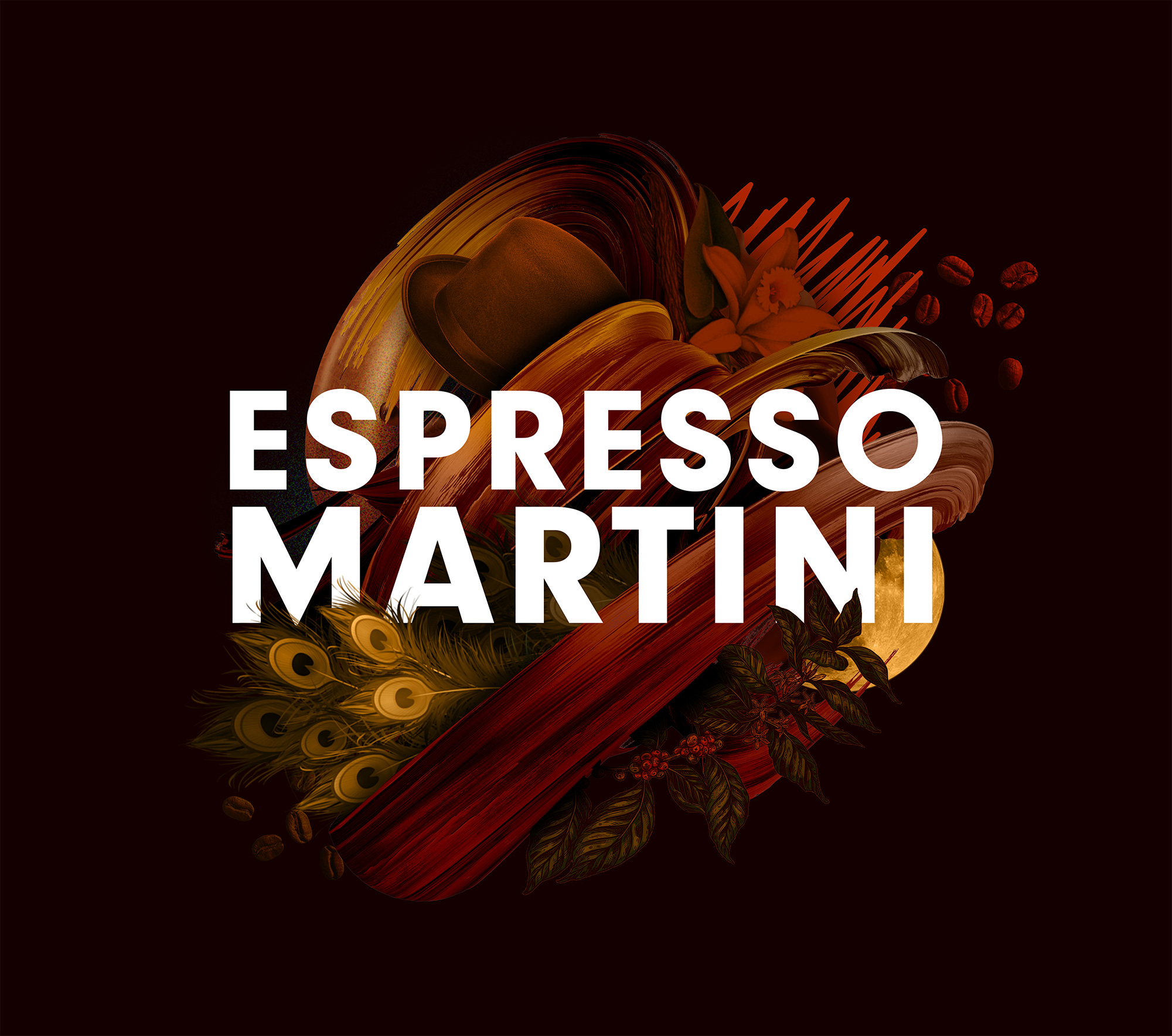 Mixton 雞尾酒包裝設計“3D混合元素拼貼插圖風格”