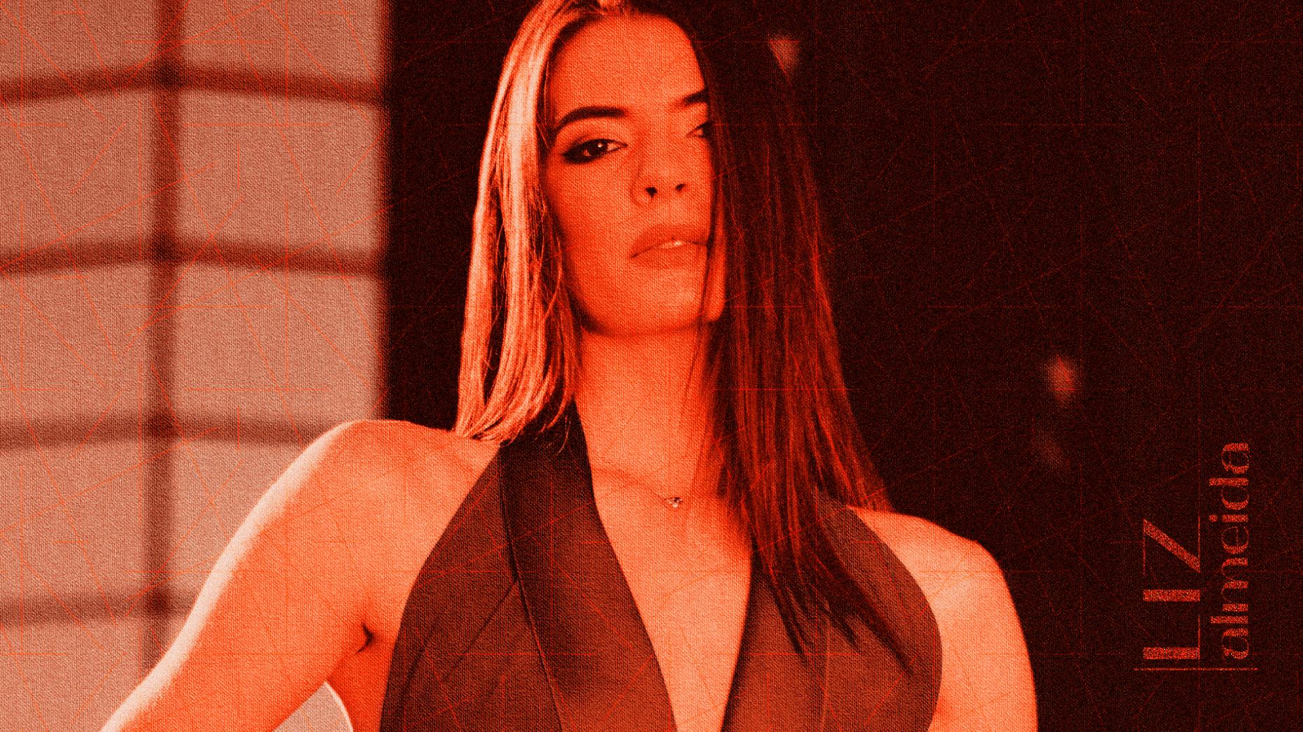 個性與時尚的Liz Almeida服裝品牌vi設(shè)計，以“雜亂而有序排列的線元素為輔助識別