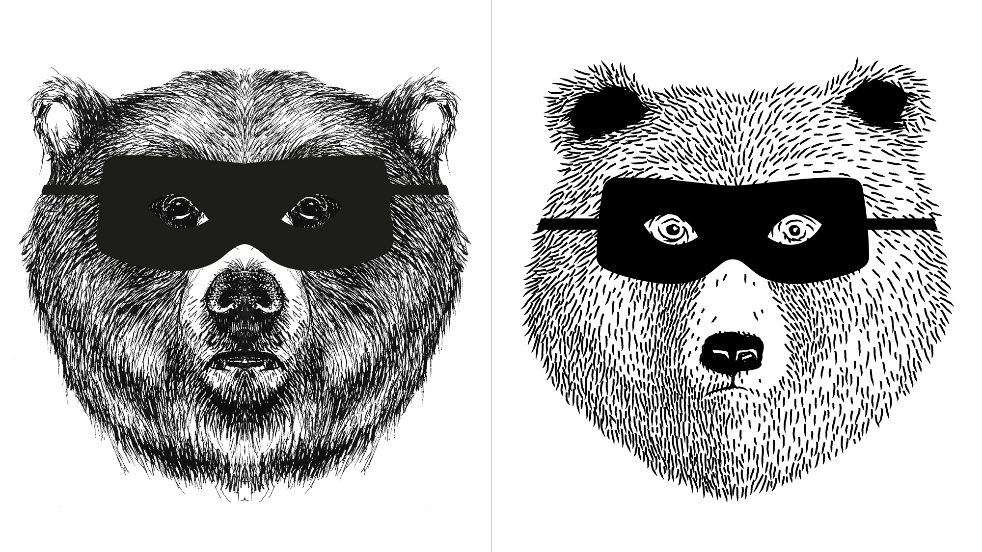 Pair of Thieves襪子內(nèi)衣公司品牌更新設(shè)計-面具熊logo設(shè)計 Pair of Thieves襪子內(nèi)衣公司品牌更新設(shè)計-面具熊logo設(shè)計