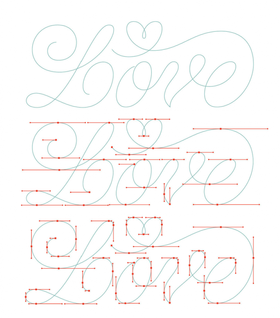 如何在 Illustrator 中使用矢量點(diǎn)追蹤字母的示例