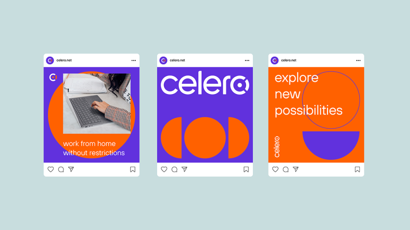 Celero 互聯(lián)網(wǎng)紫色和橙色電信品牌設(shè)計(jì)-logo設(shè)計(jì)vi形象設(shè)計(jì) Celero 互聯(lián)網(wǎng)紫色和橙色電信品牌設(shè)計(jì)-logo設(shè)計(jì)vi形象設(shè)計(jì)