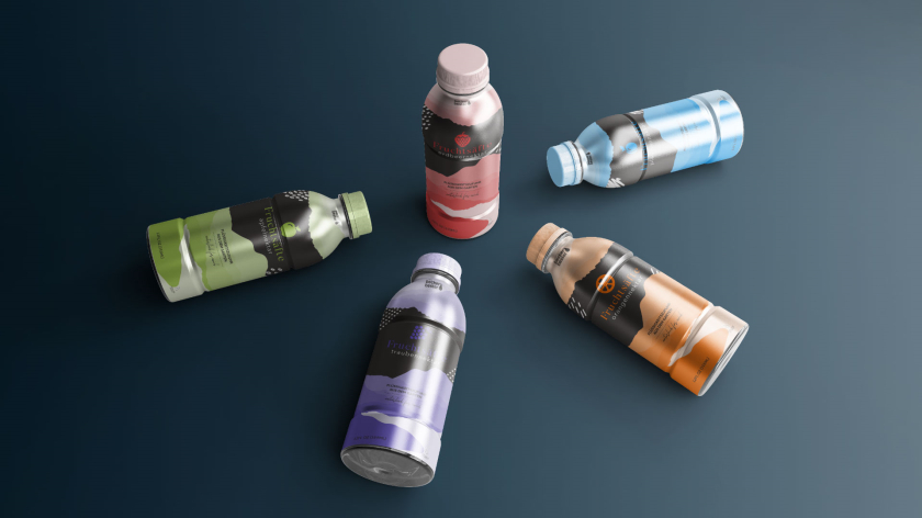 Becker''''''''s Bester 果汁包裝設(shè)計(jì)“山水水墨”風(fēng)格