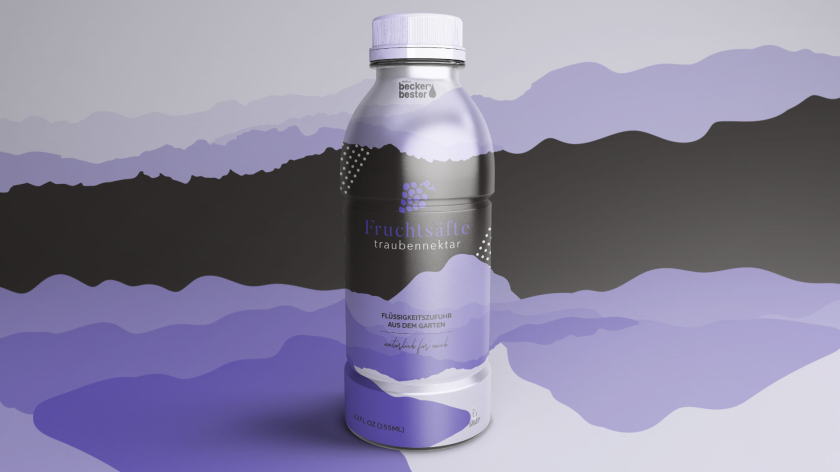 Becker''''''''s Bester 果汁包裝設(shè)計(jì)“山水水墨”風(fēng)格