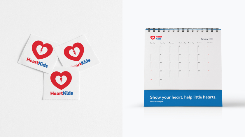 澳大利亞先天性心臟病公益慈善組織HeartKids品牌戰(zhàn)略與logo形象設(shè)計(jì),大心幫助小心