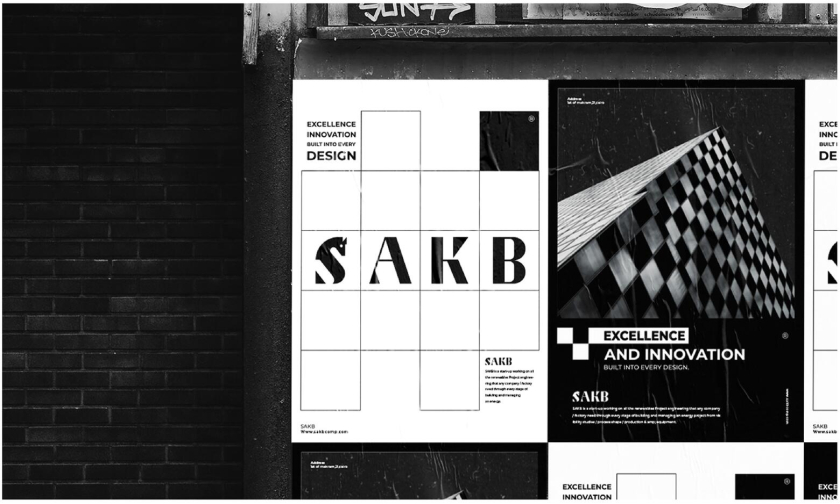 SAKB可再生能源建筑公司企業(yè)vi形象設(shè)計(jì)—S+國(guó)際象棋馬logo設(shè)計(jì)與棋盤輔助圖形設(shè)計(jì)