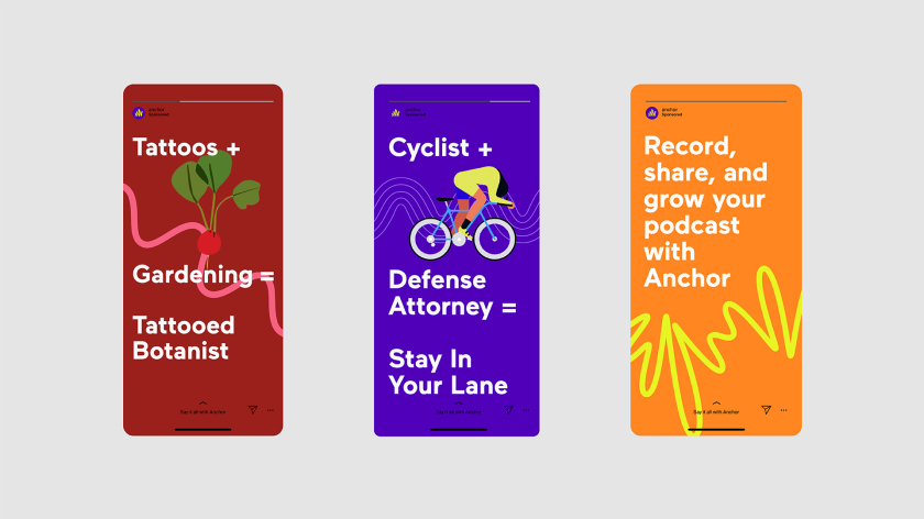 Anchor播客應(yīng)用程序音波logo設(shè)計