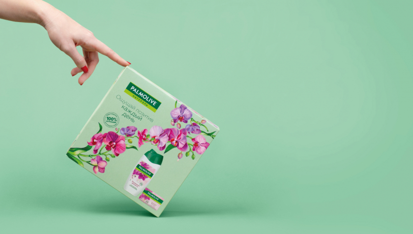 Palmolive 洗護(hù)沐浴露禮品套裝禮盒包裝設(shè)計(jì),對角線植物圖案 Palmolive 洗護(hù)沐浴露禮品套裝禮盒包裝設(shè)計(jì),對角線植物圖案