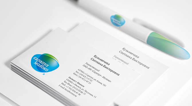 Сарапул 牛奶乳業(yè)公司logo設計和vi設計，色塊疊加風格