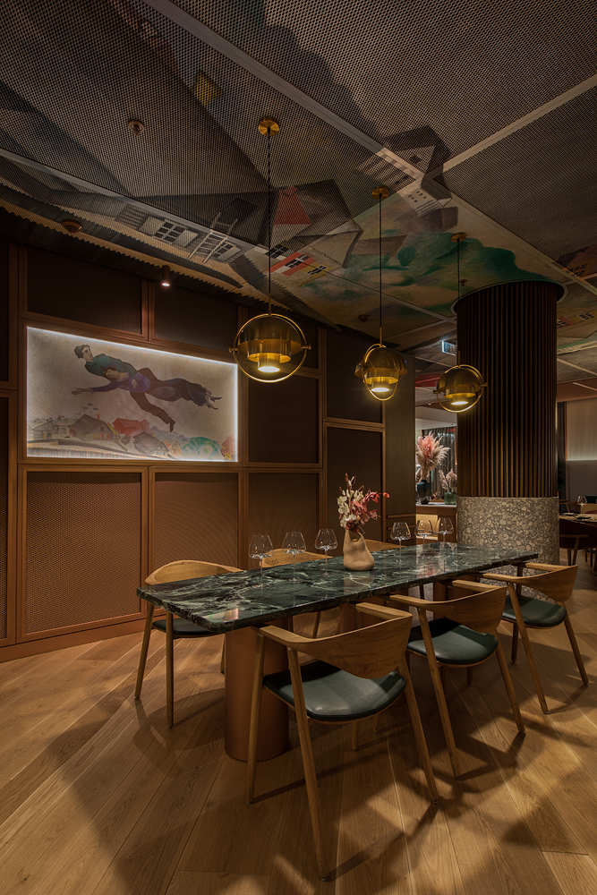 高級沙加爾餐廳餐飲室內(nèi)空間設(shè)計(jì)，藝術(shù)與奢華風(fēng)格