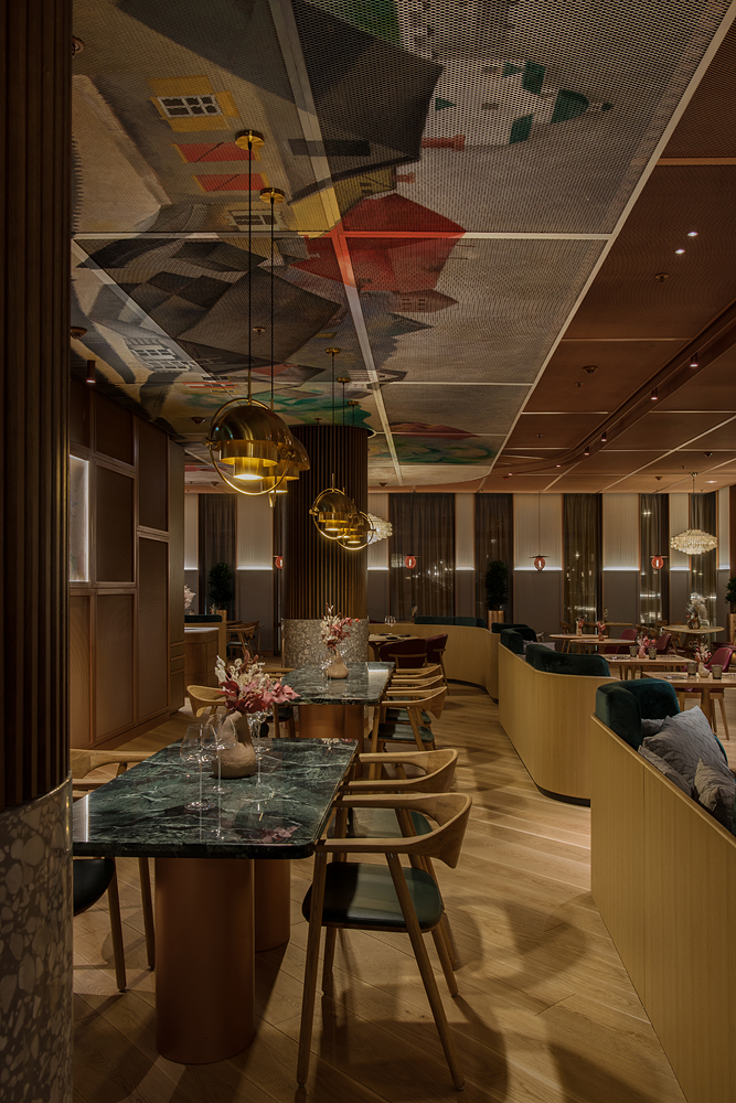 高級沙加爾餐廳餐飲室內(nèi)空間設(shè)計(jì)，藝術(shù)與奢華風(fēng)格