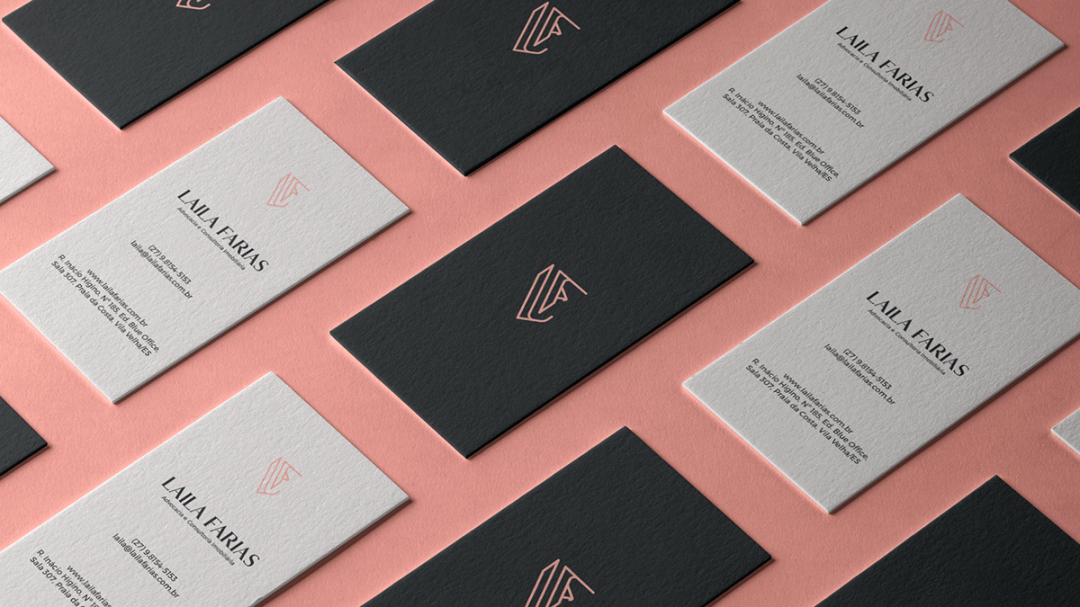 Laila Farias 法律律師工作室品牌vi視覺(jué)形象識(shí)別設(shè)計(jì)，優(yōu)雅的女性風(fēng)格